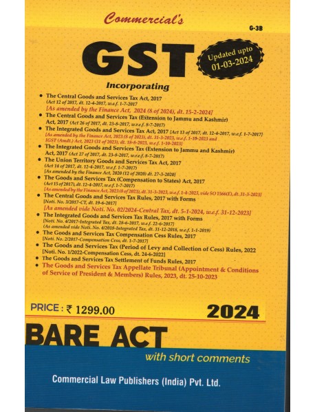 COMMERCIALS GST INCORPORATION  BARE ACT 