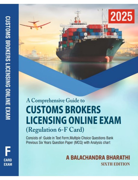 GUIDE TO CBLR ONLINE EXAM 2025 (REGULATION 6-F CARD) 6TH EDITION BY A.BALACHANDRA BHARATHI