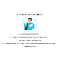 CBLR G CARD Study Material