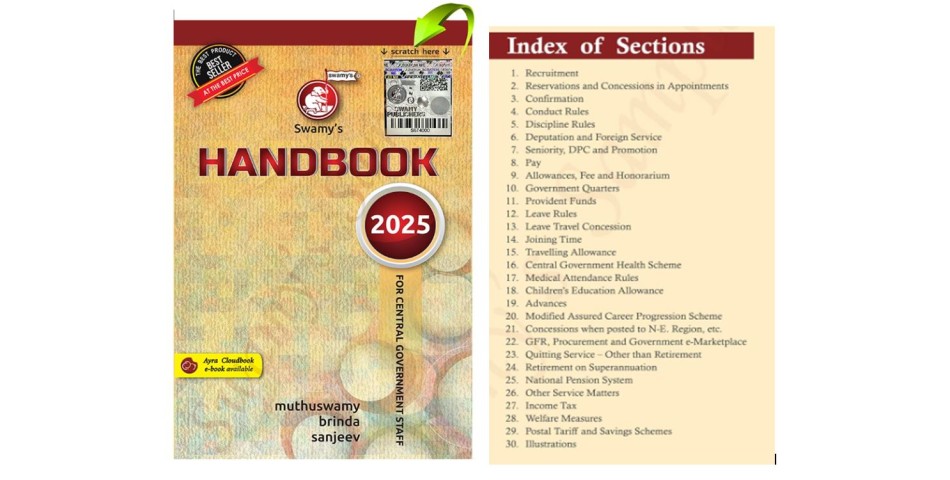 SWAMY'S HANDBOOK FOR CGS (ENGLISH) - 2025