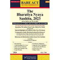 The Bharatiya Nyaya sanhita, 2023 (Bare Act) Edition 2024 Published By Whitesmann Publishing